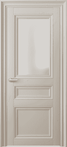 Дверь межкомнатная 2538 МСБЖ САТ. Цвет Матовый светло-бежевый. Материал Гладкая эмаль. Коллекция Centro. Картинка.