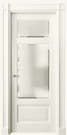 Дверь межкомнатная 6326 МБМ САТ-Ф. Цвет Бук молочно-белый. Материал Массив бука эмаль. Коллекция Toscana Elegante. Картинка.