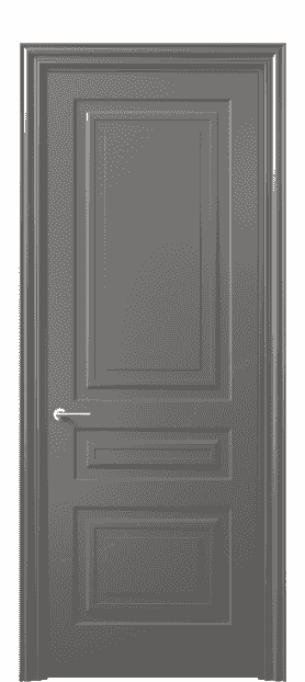Дверь межкомнатная 8411 МКЛС . Цвет Матовый классический серый. Материал Гладкая эмаль. Коллекция Mascot. Картинка.