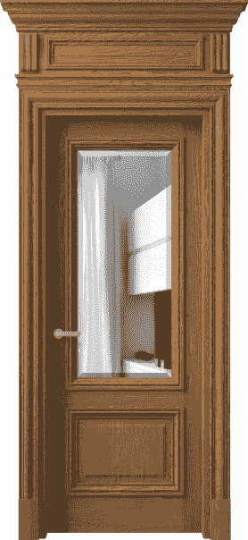 Дверь межкомнатная 7302 ДПР.М ДВ ЗЕР Ф. Цвет Дуб пряный матовый. Материал Массив дуба матовый. Коллекция Antique. Картинка.