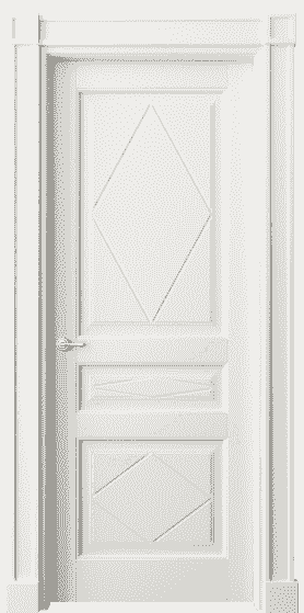 Дверь межкомнатная 6345 БС . Цвет Бук серый. Материал Массив бука эмаль. Коллекция Toscana Rombo. Картинка.