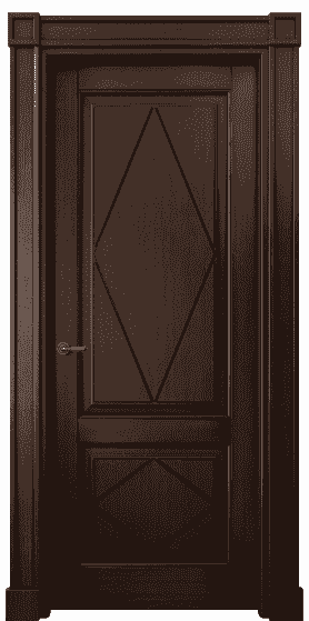 Дверь межкомнатная 6343 БТП. Цвет Бук тёмный с патиной. Материал Массив бука с патиной. Коллекция Toscana Rombo. Картинка.