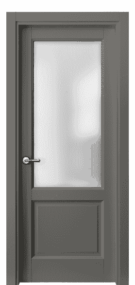 Дверь межкомнатная 1422 МКЛС САТ. Цвет Матовый классический серый. Материал Гладкая эмаль. Коллекция Galant. Картинка.