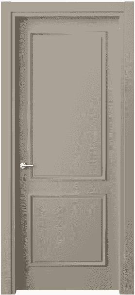 Дверь межкомнатная 8121 МБСК. Цвет Матовый бисквитный. Материал Гладкая эмаль. Коллекция Paris. Картинка.