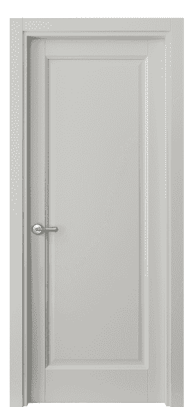 Дверь межкомнатная 1401 СШ . Цвет Серый шёлк. Материал Ciplex ламинатин. Коллекция Galant. Картинка.