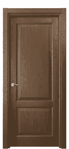 Дверь межкомнатная 0741 ДКР.Б . Цвет Дуб королевский брашированный. Материал Массив дуба брашированный. Коллекция Lignum. Картинка.
