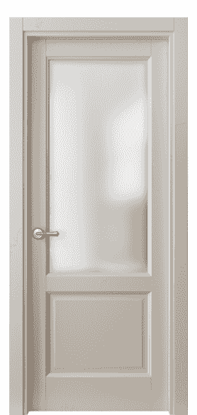 Дверь межкомнатная 1422 МСБЖ САТ. Цвет Матовый светло-бежевый. Материал Гладкая эмаль. Коллекция Galant. Картинка.