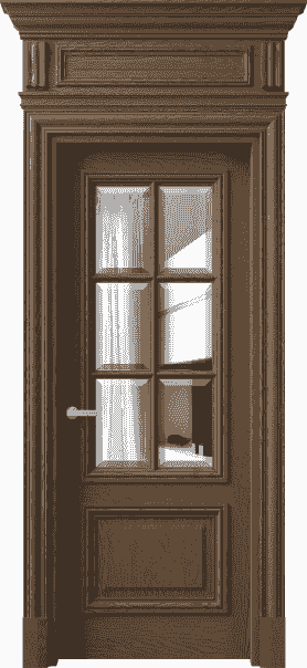 Дверь межкомнатная 7312 ДТМ.М ДВ ЗЕР Ф. Цвет Дуб туманный матовый. Материал Массив дуба матовый. Коллекция Antique. Картинка.