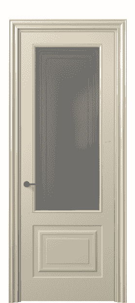 Дверь межкомнатная 8452 ММЦ Серый сатин с гравировкой. Цвет Матовый марципановый. Материал Гладкая эмаль. Коллекция Mascot. Картинка.