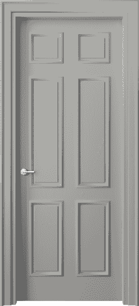 Дверь межкомнатная 8133 МНСР. Цвет Матовый нейтральный серый. Материал Гладкая эмаль. Коллекция Paris. Картинка.