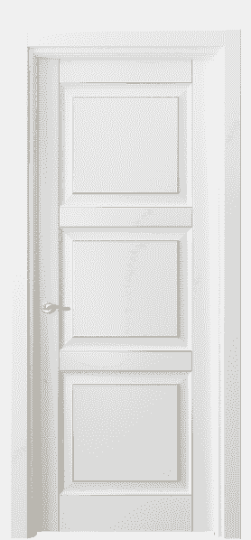 Дверь межкомнатная 0731 ББЛП . Цвет Бук белоснежный с позолотой. Материал  Массив бука эмаль с патиной. Коллекция Lignum. Картинка.
