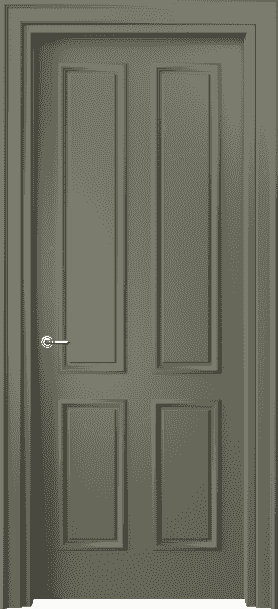 Дверь межкомнатная 8131 МОТ. Цвет Матовый оливковый тёмный. Материал Гладкая эмаль. Коллекция Paris. Картинка.