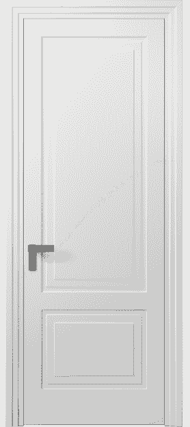 Дверь межкомнатная 8351 МБЛ. Цвет Матовый белоснежный. Материал Гладкая эмаль. Коллекция Rocca. Картинка.