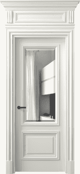 Дверь межкомнатная 7302 БЖМ ДВ ЗЕР Ф. Цвет Бук жемчуг. Материал Массив бука эмаль. Коллекция Antique. Картинка.