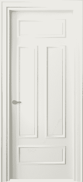 Дверь межкомнатная 8143 МЖМ . Цвет Матовый жемчужный. Материал Гладкая эмаль. Коллекция Paris. Картинка.