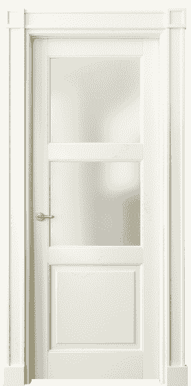 Дверь межкомнатная 6308 МБМ САТ. Цвет Бук молочно-белый. Материал Массив бука эмаль. Коллекция Toscana Plano. Картинка.