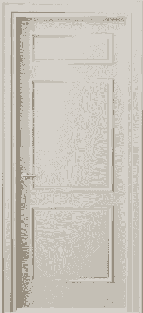 Дверь межкомнатная 8123 МОС. Цвет Матовый облачно-серый. Материал Гладкая эмаль. Коллекция Paris. Картинка.