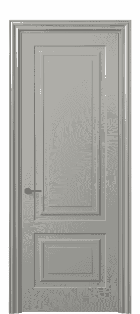 Дверь межкомнатная 8451 МНСР . Цвет Матовый нейтральный серый. Материал Гладкая эмаль. Коллекция Mascot. Картинка.