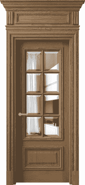 Дверь межкомнатная 7316 ДМС.М ДВ ЗЕР Ф. Цвет Дуб мускатный матовый. Материал Массив дуба матовый. Коллекция Antique. Картинка.