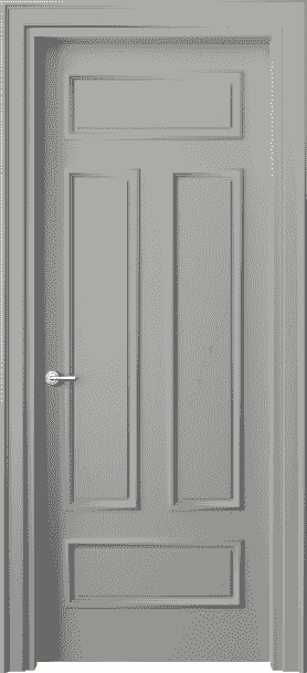 Дверь межкомнатная 8143 МНСР. Цвет Матовый нейтральный серый. Материал Гладкая эмаль. Коллекция Paris. Картинка.