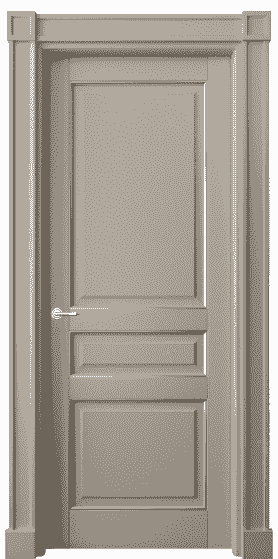 Дверь межкомнатная 6305 ББСКС. Цвет Бук бисквитный серебро. Материал  Массив бука эмаль с патиной. Коллекция Toscana Plano. Картинка.