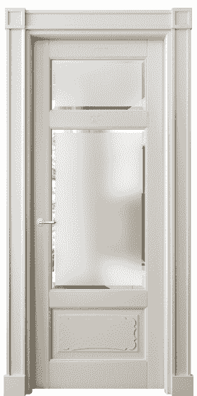 Дверь межкомнатная 6326 БОС САТ-Ф. Цвет Бук облачный серый. Материал Массив бука эмаль. Коллекция Toscana Elegante. Картинка.