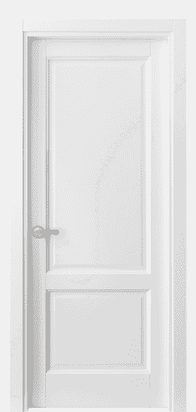 Дверь межкомнатная 1421 МБЛ . Цвет Матовый белоснежный. Материал Гладкая эмаль. Коллекция Galant. Картинка.