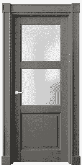 Дверь межкомнатная 6308 БКЛС САТ. Цвет Бук классический серый. Материал Массив бука эмаль. Коллекция Toscana Plano. Картинка.