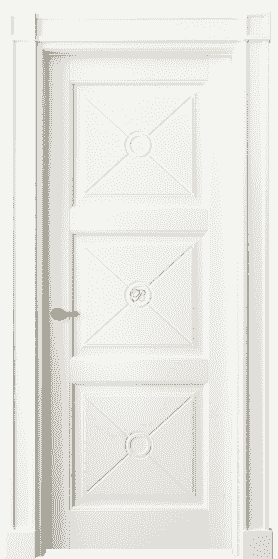 Дверь межкомнатная 6369 БЖМ . Цвет Бук жемчуг. Материал Массив бука эмаль. Коллекция Toscana Litera. Картинка.