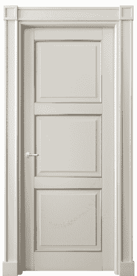 Дверь межкомнатная 6309 БОСС. Цвет Бук облачный серый с серебром. Материал  Массив бука эмаль с патиной. Коллекция Toscana Plano. Картинка.