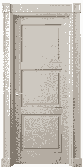 Дверь межкомнатная 6309 БСБЖС. Цвет Бук светло-бежевый серебряный антик. Материал  Массив бука эмаль с патиной. Коллекция Toscana Plano. Картинка.