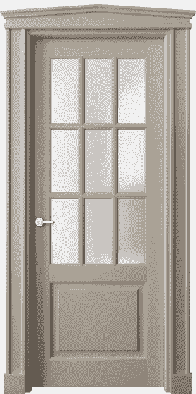 Дверь межкомнатная 6312 ББСК САТ. Цвет Бук бисквитный. Материал Массив бука эмаль. Коллекция Toscana Grigliato. Картинка.