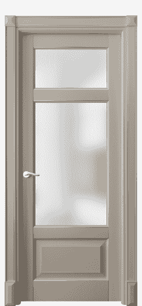 Дверь межкомнатная 0720 ББСКС САТ. Цвет Бук бисквитный серебро. Материал  Массив бука эмаль с патиной. Коллекция Lignum. Картинка.