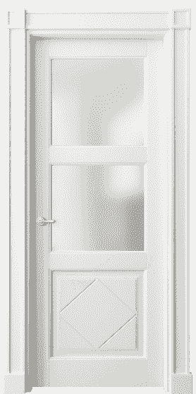 Дверь межкомнатная 6348 БС САТ. Цвет Бук серый. Материал Массив бука эмаль. Коллекция Toscana Rombo. Картинка.