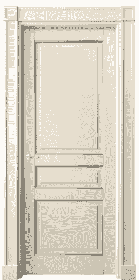Дверь межкомнатная 6305 БМЦС. Цвет Бук марципановый серебро. Материал  Массив бука эмаль с патиной. Коллекция Toscana Plano. Картинка.