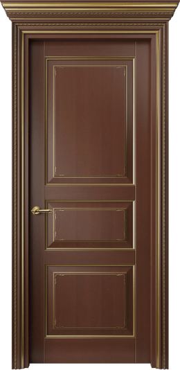 Дверь межкомнатная 6231 БКЗ. Цвет Бук коричневый с золотом. Материал Массив бука с патиной. Коллекция Royal. Картинка.