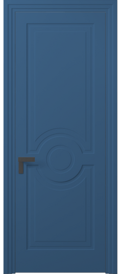 Дверь межкомнатная 8361 Бриллиантово-синий RAL 5007. Цвет RAL. Материал Гладкая эмаль. Коллекция Rocca. Картинка.