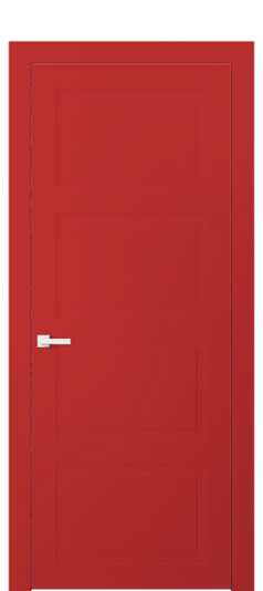 Дверь межкомнатная 8004 Красный RAL 3028. Цвет RAL. Материал Гладкая эмаль. Коллекция Neo Classic. Картинка.