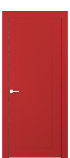 Дверь межкомнатная 8001 Красный RAL 3028. Цвет RAL. Материал Гладкая эмаль. Коллекция Neo Classic. Картинка.