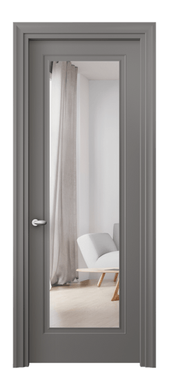 Дверь межкомнатная 8503 МКЛС ЗЕР. Цвет Матовый классический серый. Материал Гладкая эмаль. Коллекция Esse. Картинка.