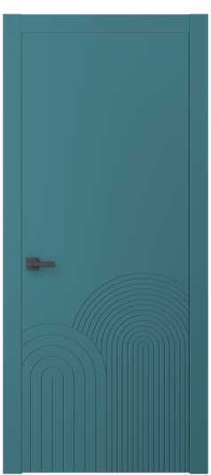 Дверь межкомнатная 8059 NCS S 3030-B10G. Цвет NCS. Материал Гладкая эмаль. Коллекция Linea. Картинка.