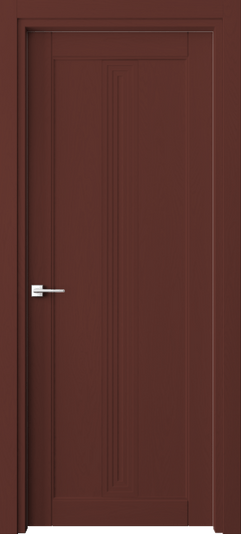 Дверь межкомнатная 6121 Красно-коричневый RAL 8012. Цвет RAL. Материал Массив дуба эмаль. Коллекция Ego. Картинка.