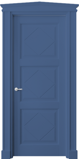 Дверь межкомнатная 6349 Отдалённо-синий RAL 5023. Цвет RAL. Материал Массив бука эмаль. Коллекция Toscana Rombo. Картинка.